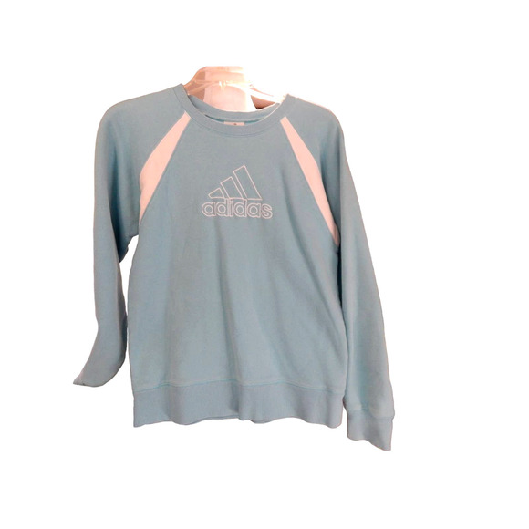 Light Blue Adidas Sweatshirt Size Med. - Picture 4 of 5